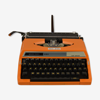 Silver-Reed 280 Fast Spacer Vintage Orange Typewriter