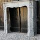 Pompadour model fireplace in blue Turquin marble from around 1880, one pair available.