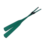 Pair of decorative color mint oar