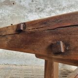 Antique workbench oak, beech side table