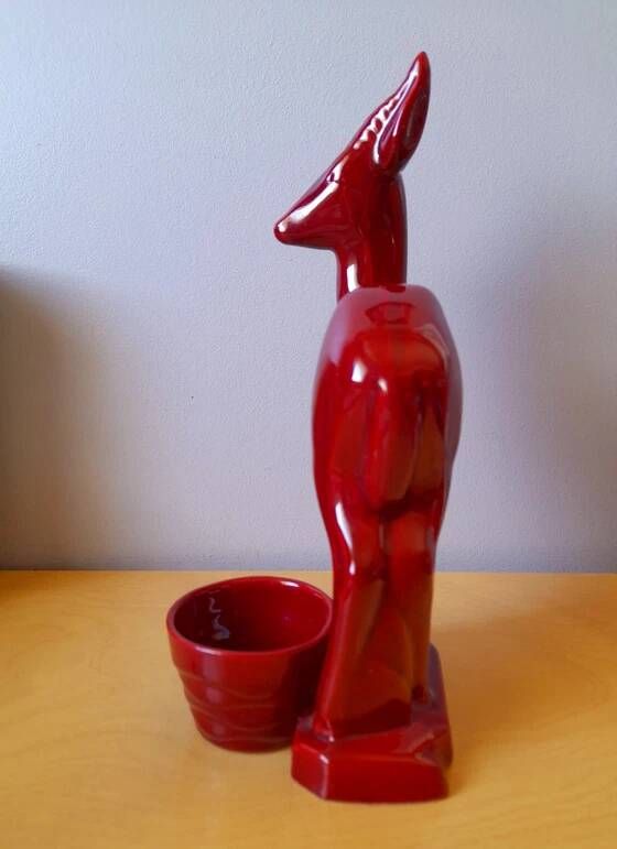 Deer Art Deco in St Clément Faience