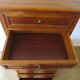 Rare Louis Philippe chest of drawers with 7 drawers from the 80s in cherry wood