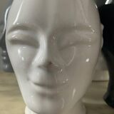 Series of 4 vintage ceramic head vases from the 70s and 80s