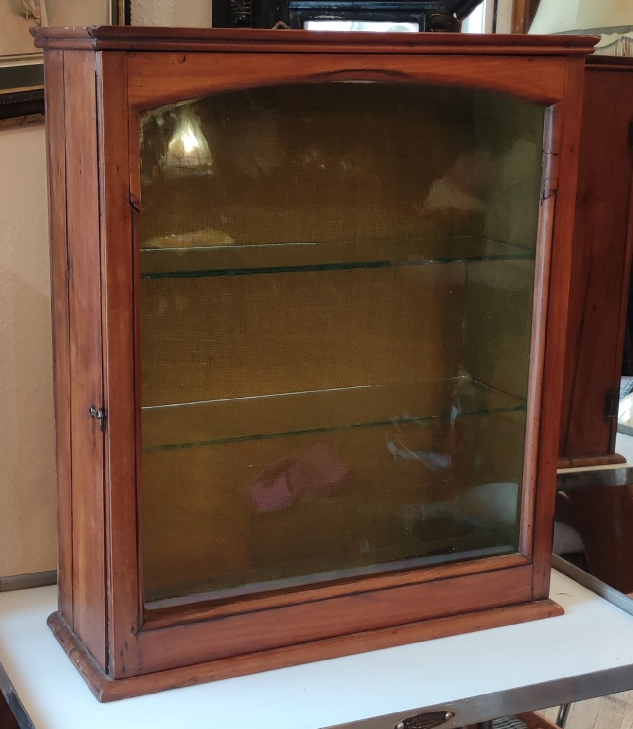 Old wall display case