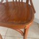 Fauteuil ancien baumann bois dossier cintré vintage