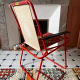 70' flowered folding chair