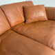 Camel leather 2-seater sofa design desede ds 76 vintage