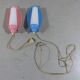 2 Wall lamps pink & blue 1950’s