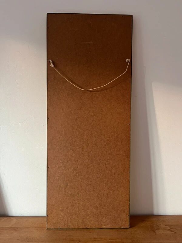 Danish vintage pine mirror - mid-century mirror