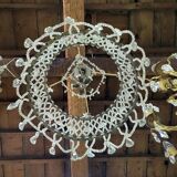 6-Light Funnel Pearl Tassel Chandelier