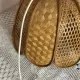 Suspension made of rattan and wicker