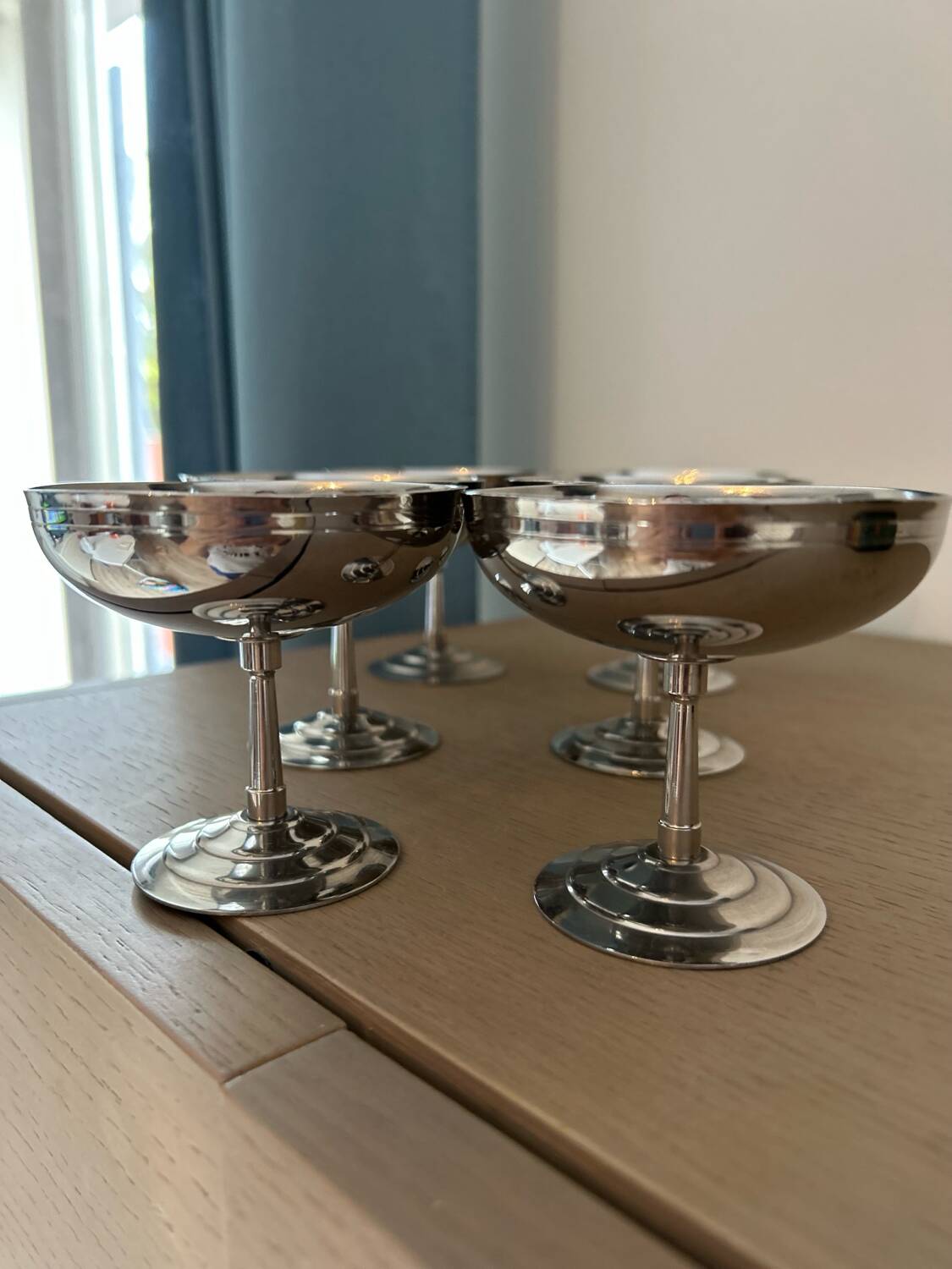 6 Remy Letang stainless steel bowls