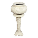 In the spirit of the Nancy School: exceptional cache pot and its Art Nouveau column