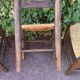 Set of 4 handcrafted rush chairs in solid oak.