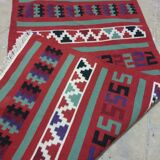 Berber carpet multicoloured wool 188 x 104 cm