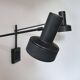 Pair of vintage adjustable wall lights, matte black metal, France 1960s