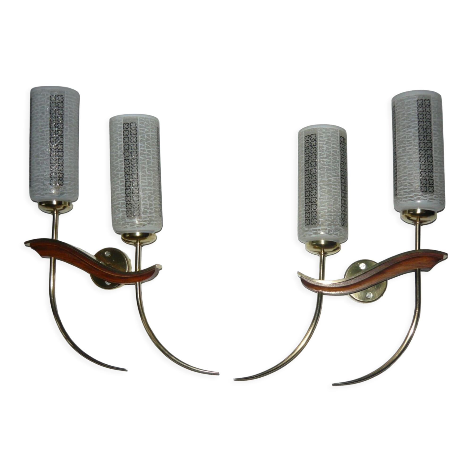 Pair of wall lamps years 50