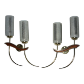 Pair of wall lamps years 50
