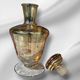 Harlequin liqueur/cognac decanter and 6 glasses, 1950s
