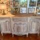 Antique grand buffet in solid oak – Louis XV style – Bleached wood –