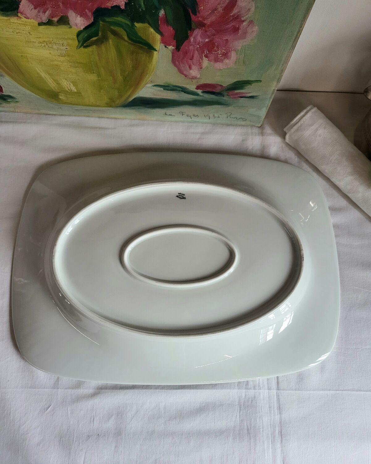 Grand Plat de Service en Porcelaine Haviland France Limoges