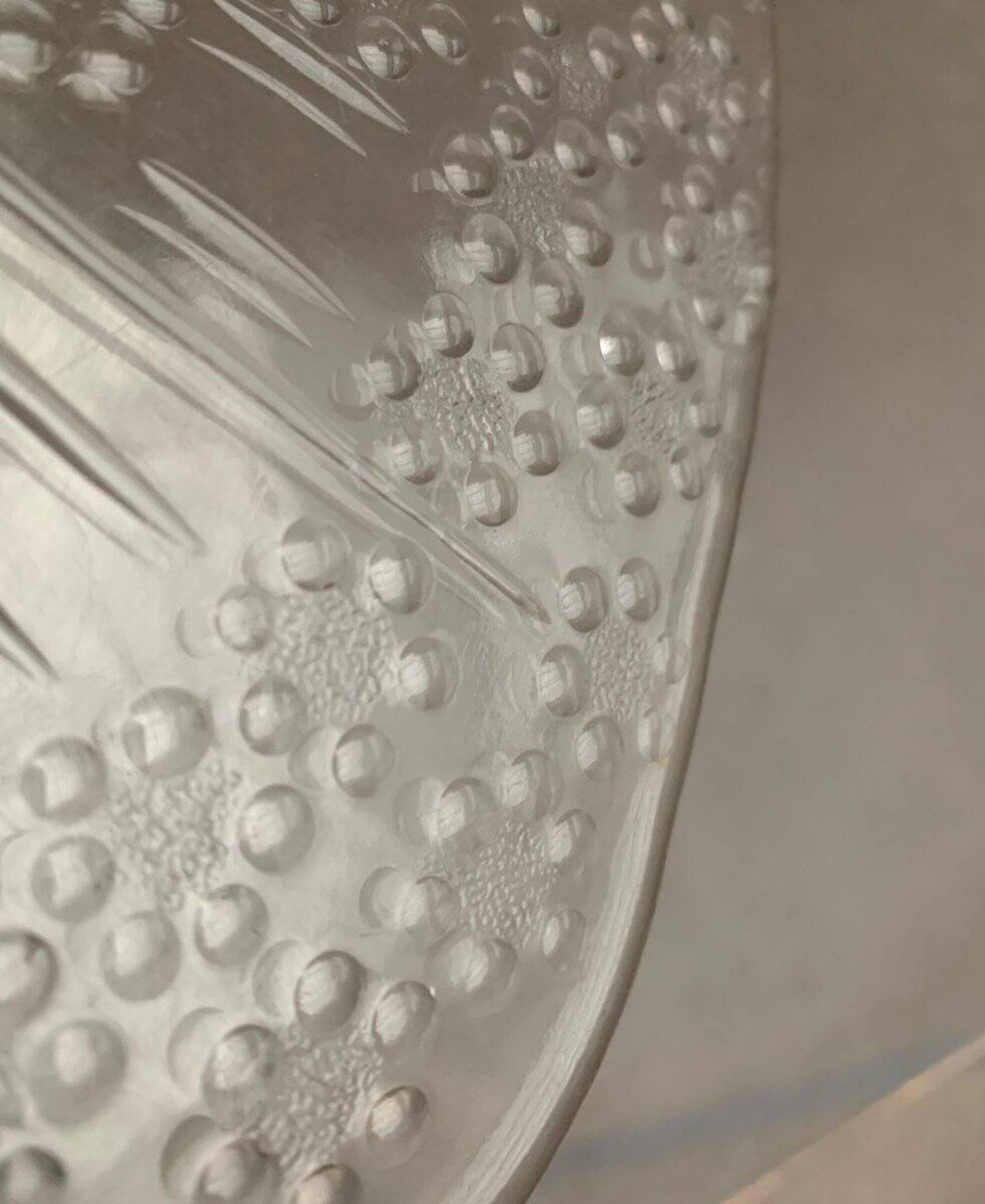 Plateau à gâteau en verre scandinave vintage