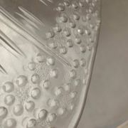 Plateau à gâteau en verre scandinave vintage