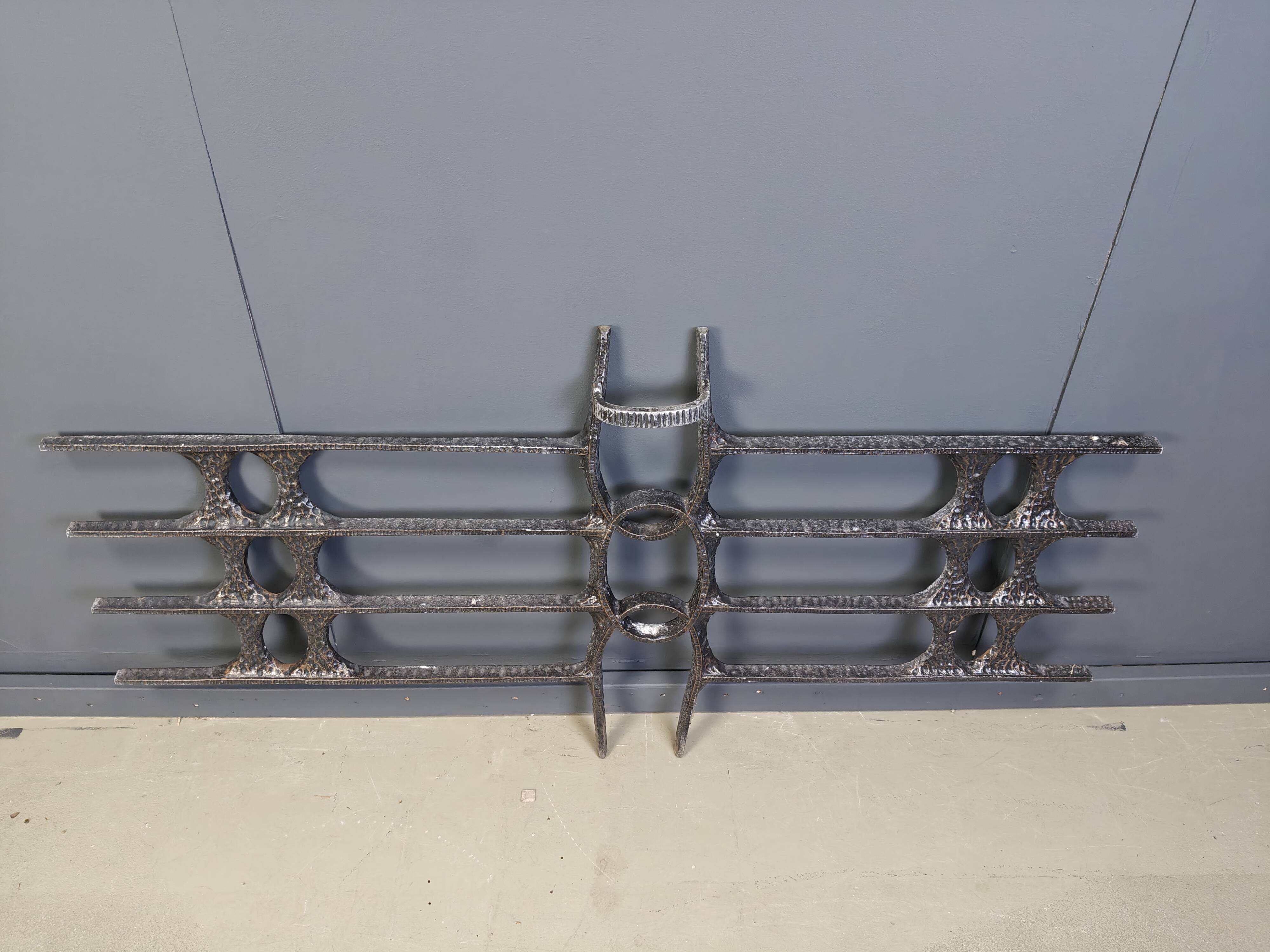 Large vintage brutalist wall sculpture, 1970s