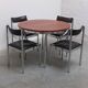 Round dining table in the style of Alfred Hendrickx, 1960s