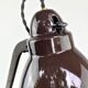 Lampe allemande 1930 émail brun marron bauhaus