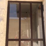 Metal workshop door with molding