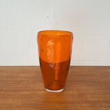 Vintage glass vase by Hysteria, 1980s.