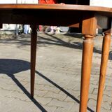 Old 2-part folding round table