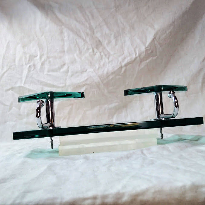 Max Ingrand coat rack sandher for Fontana Arte, green glass