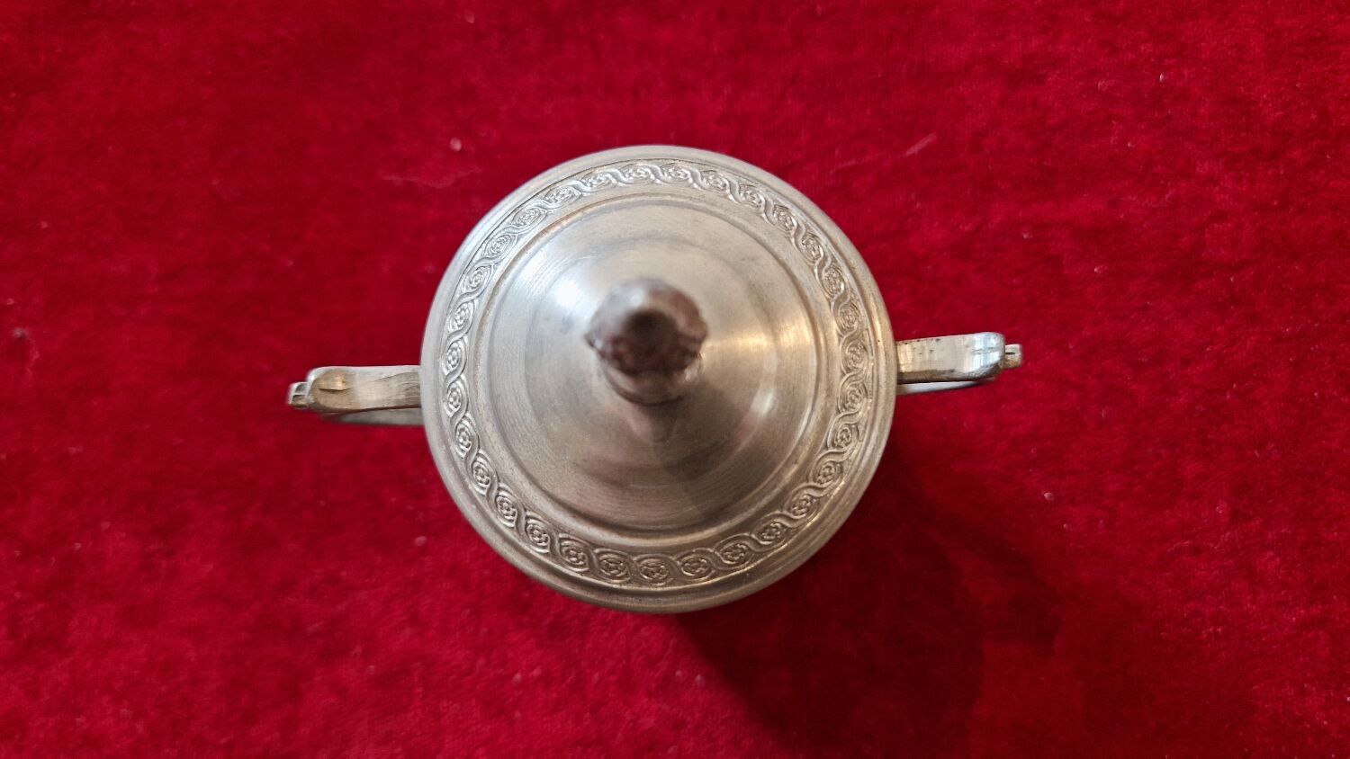 Earthenware and pewter coffee service