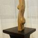 Stylised vintage female sculpture from the 1960s with organic shapes.
