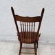 Vintage high chair from the 1960s in solid wood, chic country style.