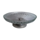 Glass Art Deco bowl with metal base