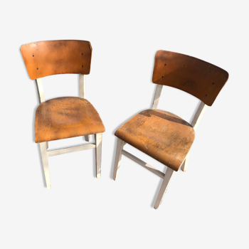 Paire de chaises tchécoslovaques