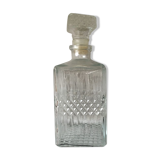 Vintage glass whiskey decanter