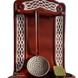 Enamelled kitchen sheet metal plate