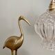 Vintage globe pendant in molded glass