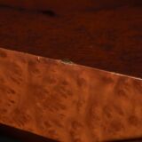 Low Square Coffee Table with Hexagon Patterns