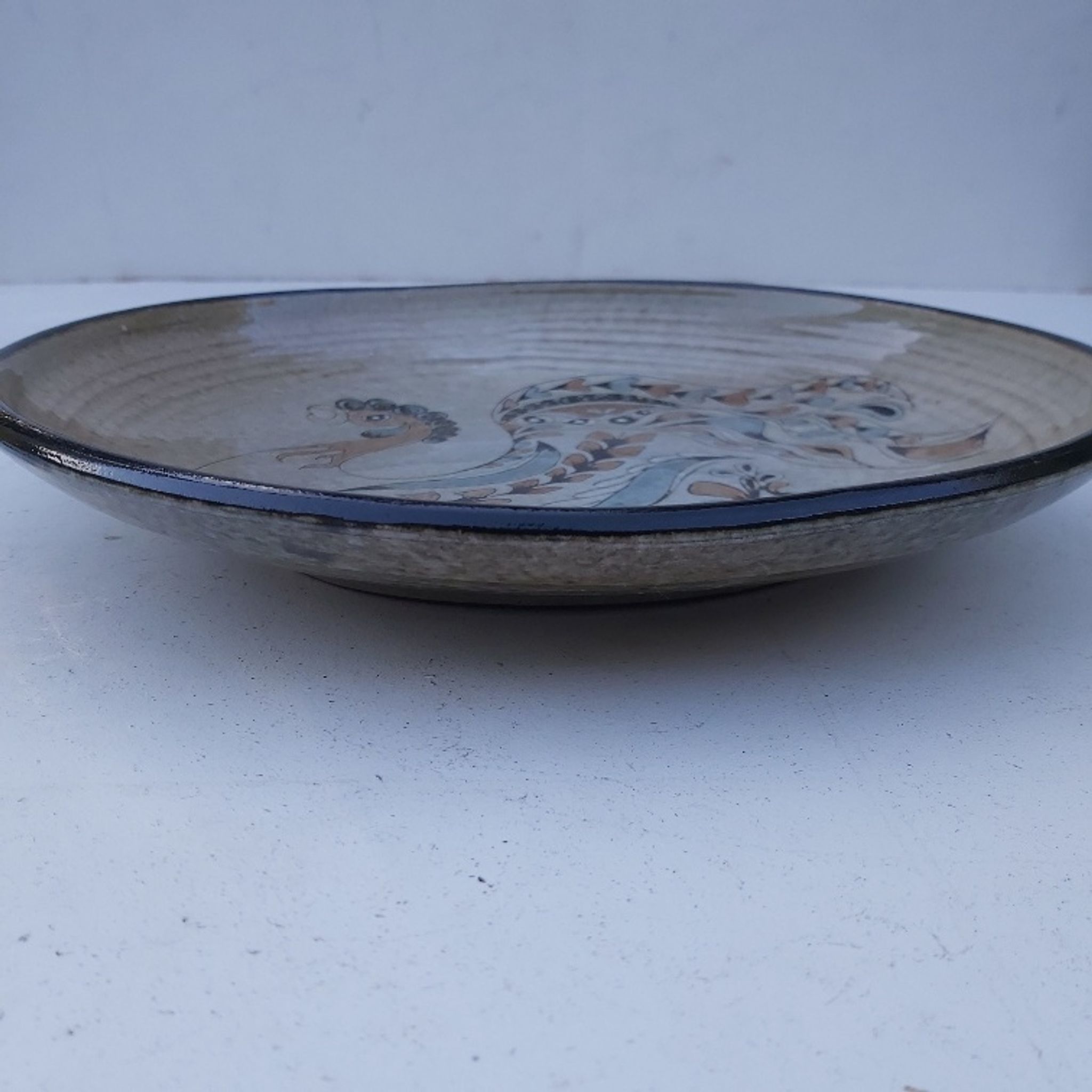 Michel Bailly ceramic dish 1980