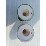 Pair of earthenware candlesticks from the brand: LR