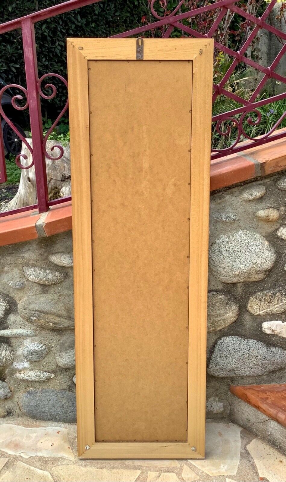 Napoleon III bevelled ice mirror 132x42cm