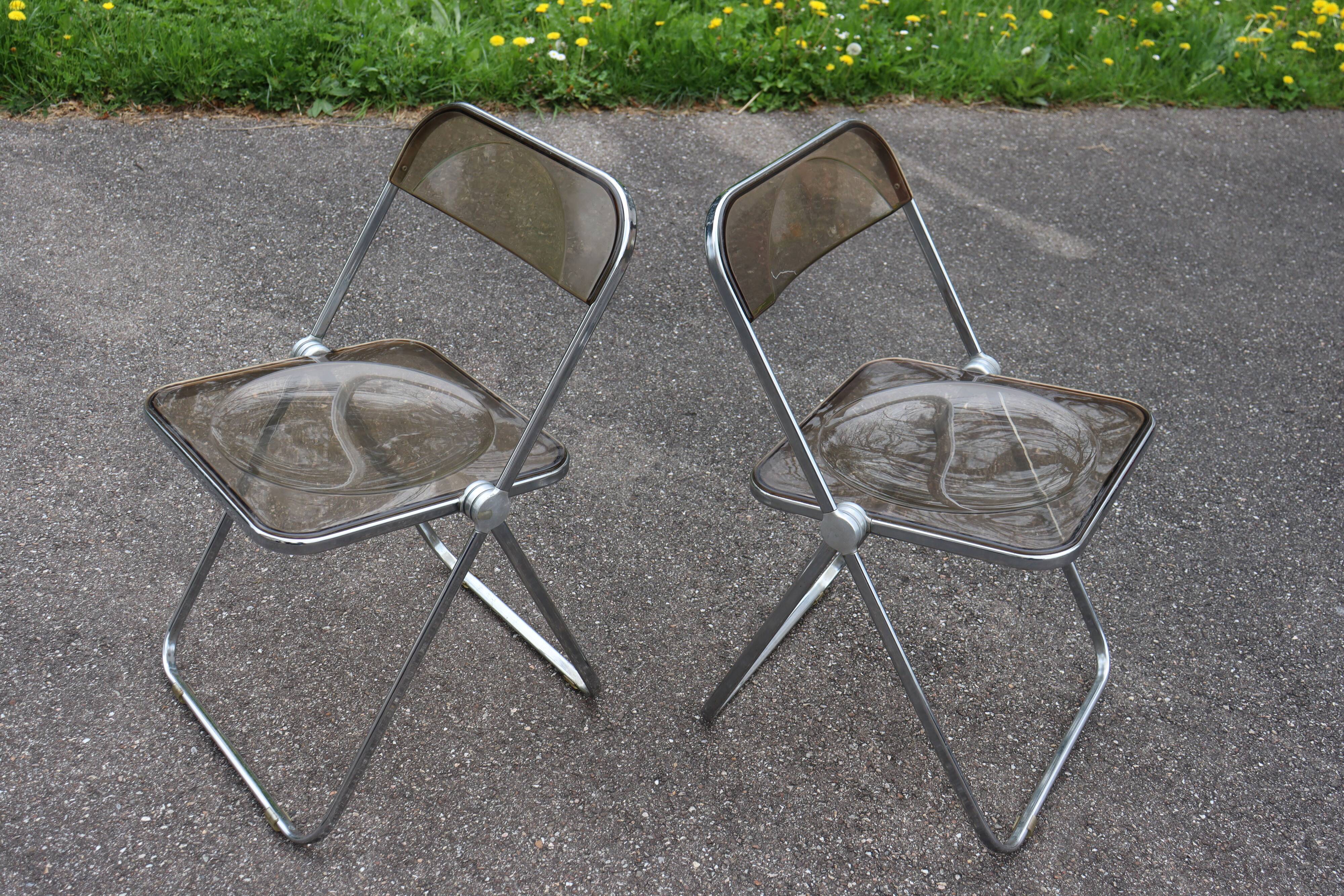 Pair chair Giancarlo Piretti