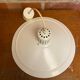 Antique Kitchen Pendant Light White Lacquered Metal 70s Vintage
