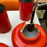 4 orange metal suspensions from the 70s.