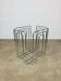 Chrome metal magazine rack by Willy Glaeser for TMP, 1980s.